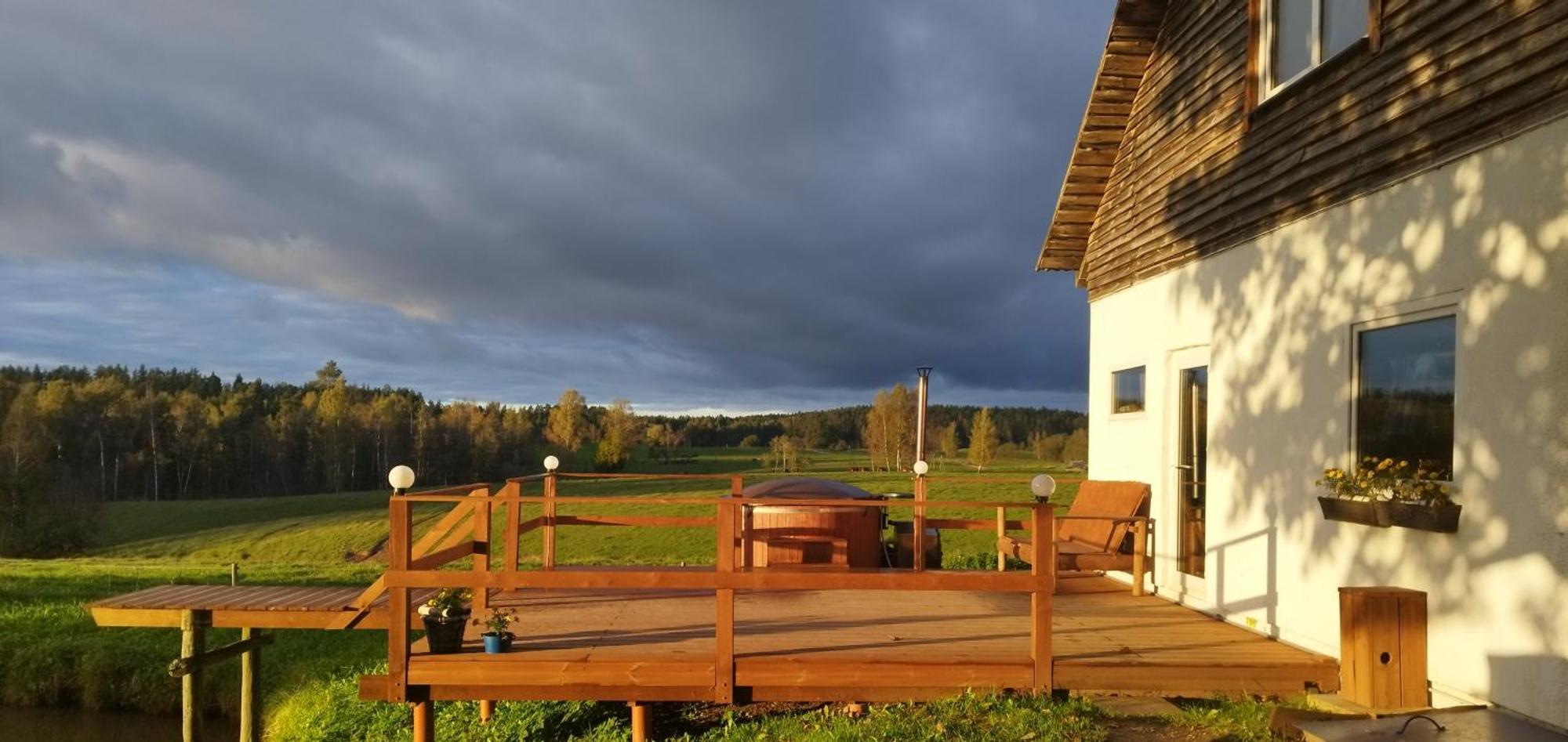 Guesthouse, Sauna & Jacuzzi In Gauja Valley - Kakukalns Straupe 외부 사진